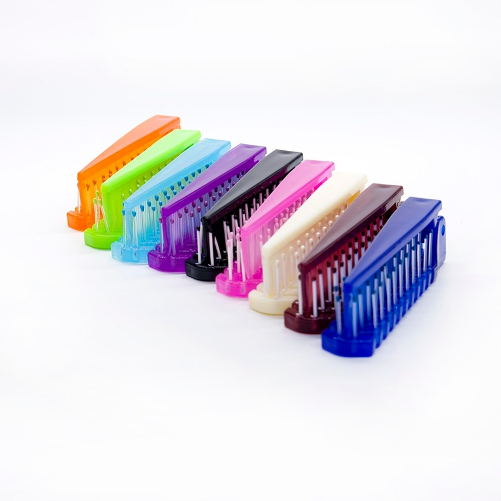 Peines antiestáticos plegables para el cabello, peine de viaje portátil para desenredar el pelo, cepillo para el pelo, cepillos para el pelo, peine de masaje, herramientas de estilismo para el cabello, 1 ud.