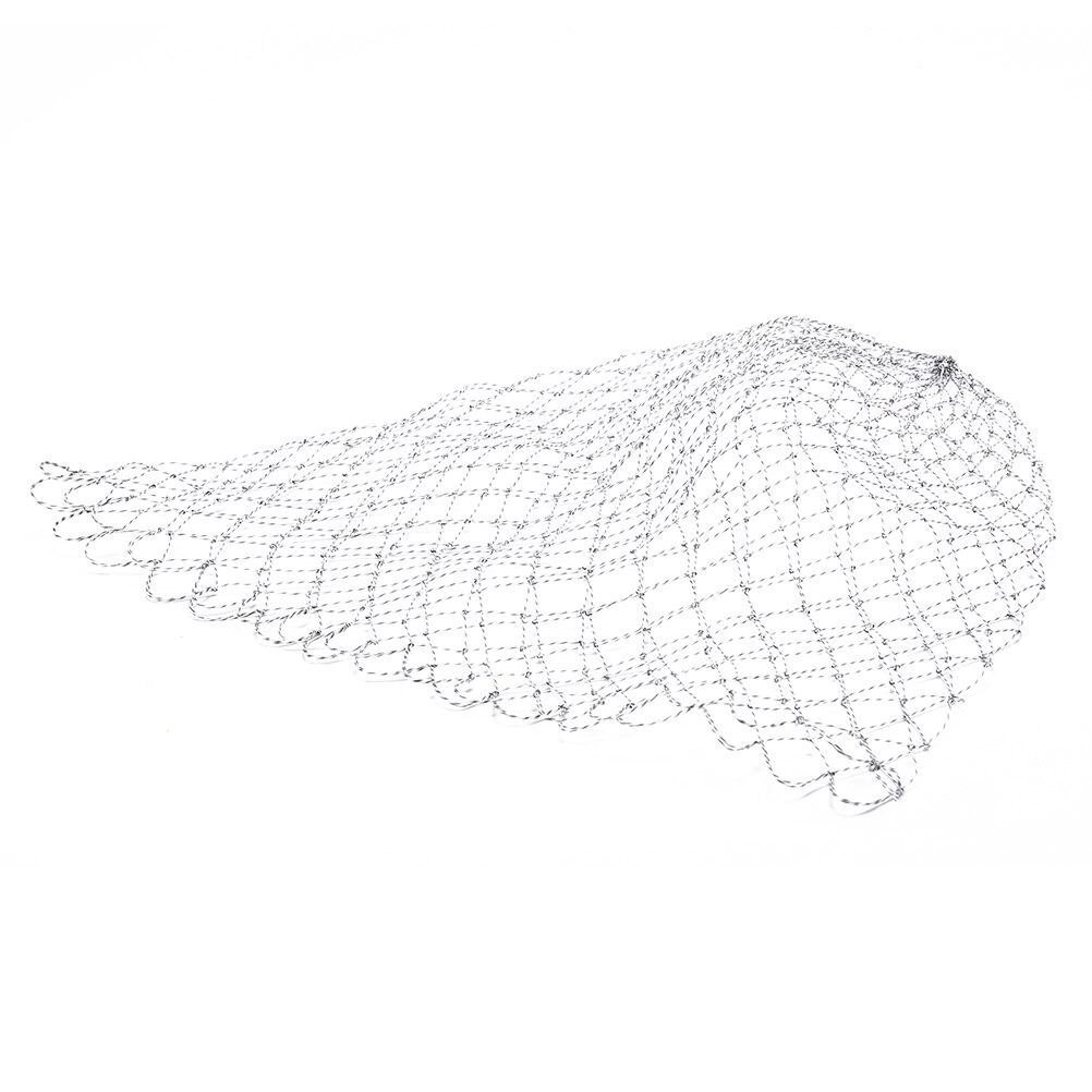 Dubbele Lijn Gevlochten Mesh Vissen Schepnet Vissen Tools Mesh Gat Voor Bass Trout Vangen Lokken Accesorry 35/45/70 cm