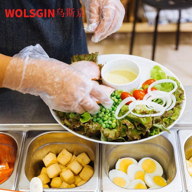 Food grade disposable nitrile gloves pvc latex rubber synthetic disposable CPE food inspection gloves