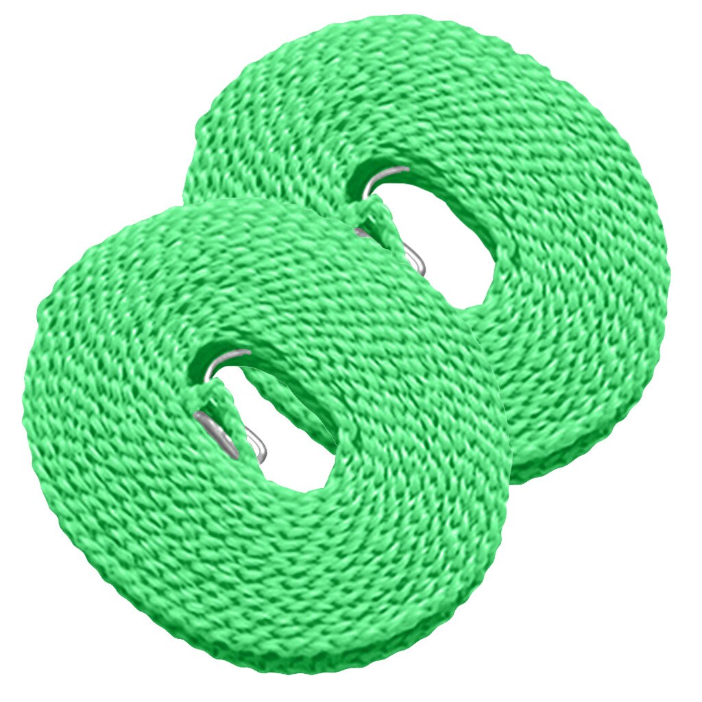 2PC 8m Non-slip Windproof Clotheslines Clothes Dryer Cloth Hanging Rope Windbreak Travel Outdoor Camping Clothesline drying rack: GN