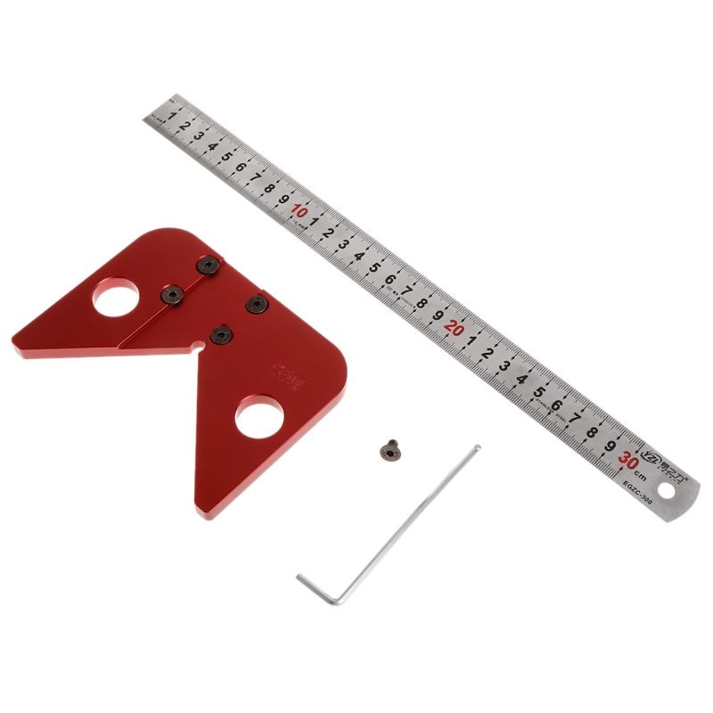 45 Degree Scriber Round Center Line Drawing Ruler ... – Grandado
