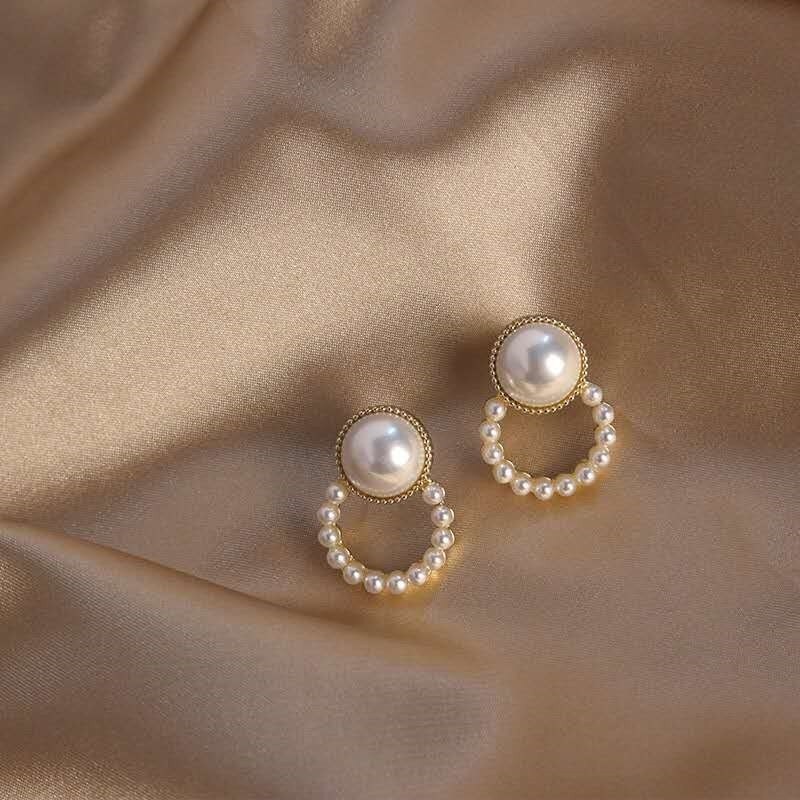 Pendientes marrones Vintage mate para mujer, aretes colgantes de Metal a la , joyería de tendencia , novedad de otoño e invierno: 9