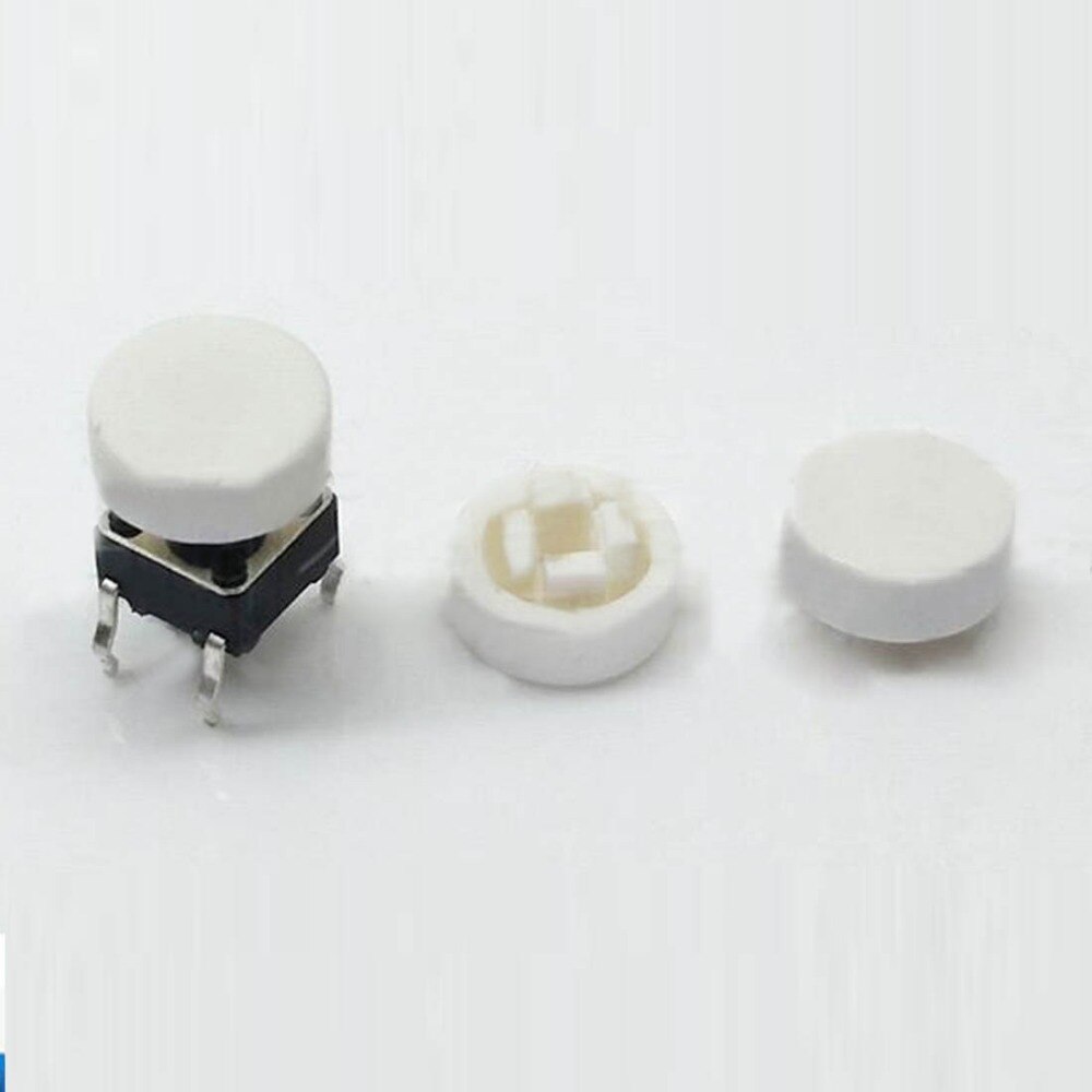 100pcs round button cap tactile switch cap 8*3mm push button cap for 6*6mm square tactile switches