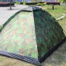Camouflage tente lit suspendu voyage randonnée literie tente pliante Double couche tente Durable besoin de construire Polyester Camping