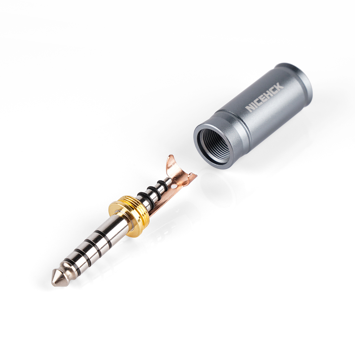 NICEHCK Platinum Palladium Plated OFC 4.4mm Balanced Plug DIY Wire Connector Audio Jack HiFi IEM Upgrade Cable Replace Accessory