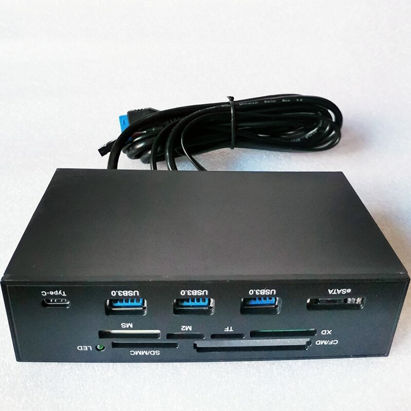 USB 3.0 Front Panel Hub Optical Drive 5.25 Inch Esata Expansion Board Multi-Function Card Reader For Desktop Chassis