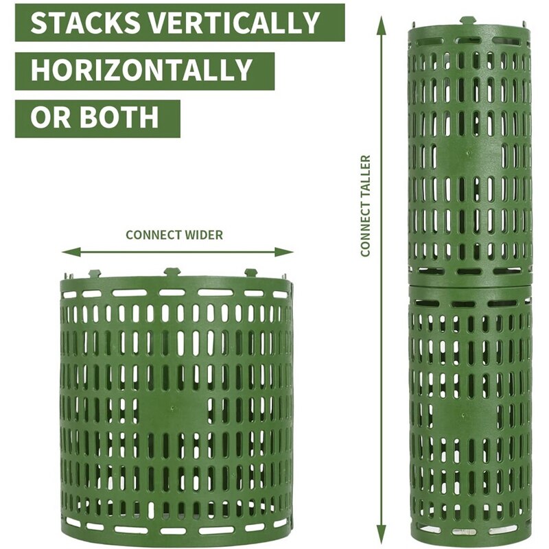 10 Pack Plastic Plant Tree Trunk Protectors Easy Flexible Tree Guard Expandable Nursery Mesh Tree Bark Protector