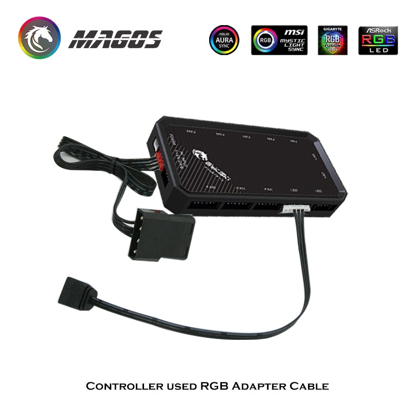 RGB Adapter Cable For Controller, Small 6Pin To 3Pin(4-1) PC Accessories