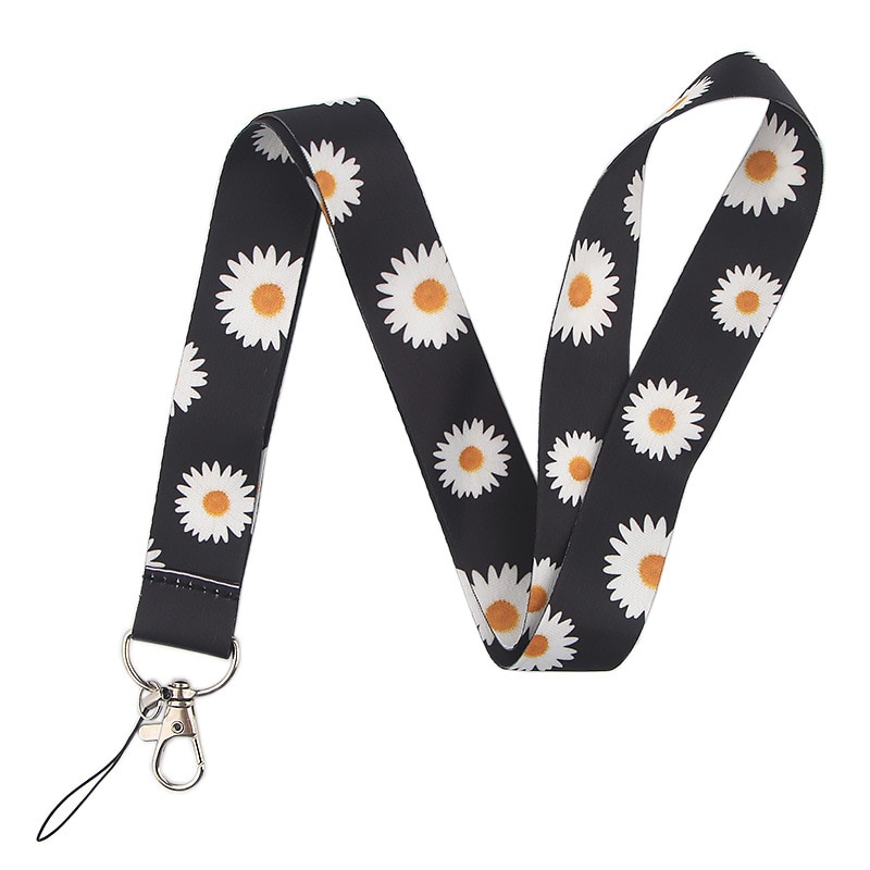 Daisy Neck Strap Sleutelhanger Lanyard Voor Sleutels Id-kaart Badge Houder Diy Hang Touw Nekband Keycord Singels Lint