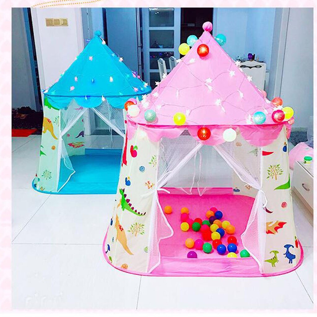 Roze Dinosaurus Thema Tent Kinderen Speelhuisje Voor Kinderen Indoor Outdoor Play