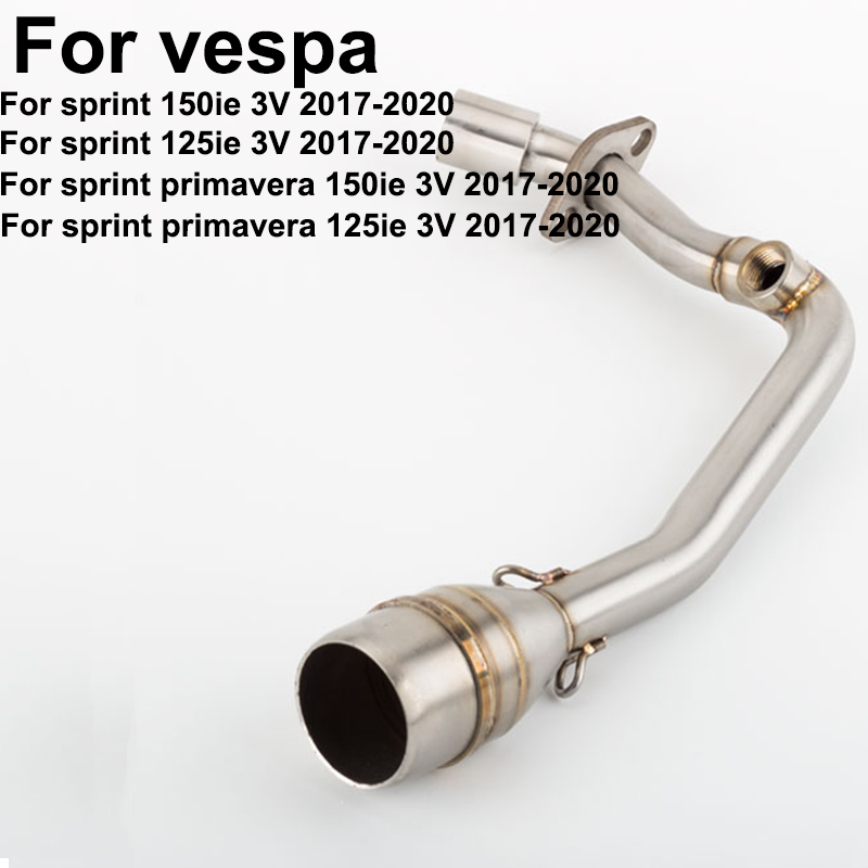 Silencieux d'échappement 51mm avec tube collecteur, pour Vespa, pour Sprint 150ie/125ie/3V, pour moto de à