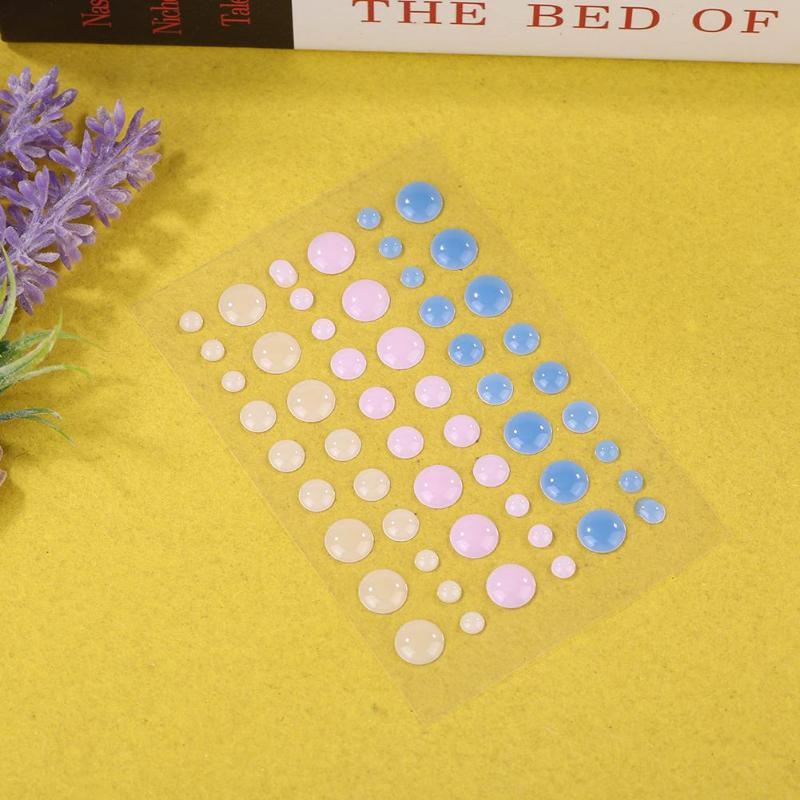 DIY Scrapbook Enamel Stickers Self-adhesive Resin Assorted Dot Photo Album Decor Enhance Imagination Creativity Ability