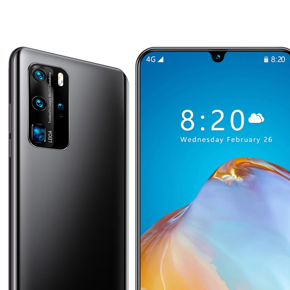 P40 Clever 6,5 Zoll HD Bildschirm 1GB 8GB 24MP Vorne Kamera Starken Quad-Ader-hoch-leistung Prozessor telefon