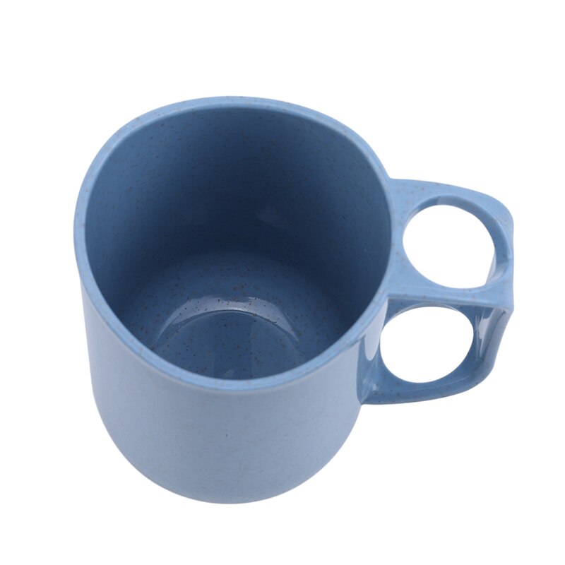 Tazas de agua circulares taza de soporte de cepillo de dientes con mango organizador de lavado de baño taza de lavado portátil taza dental de baño