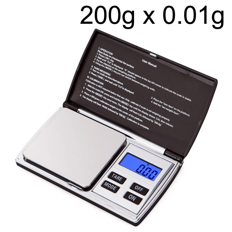 Minibáscula Digital de precisión para joyería, 0,01g, para bisutería dorada, de plata de ley, gramos, para peso de cocina: 04