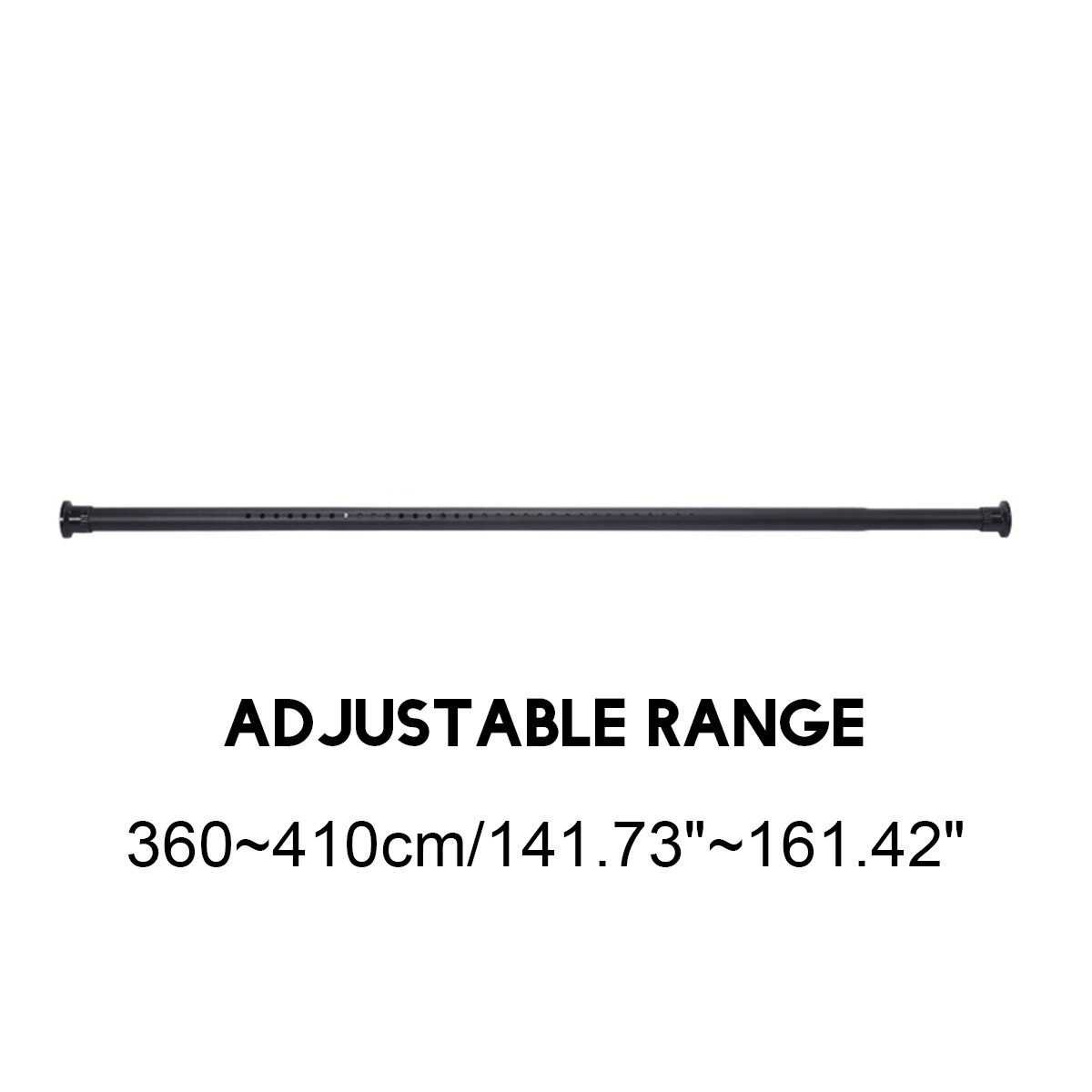 1.1-2.6M douche rideau poteaux tringle rideau pôle réglable en acier inoxydable ressort tige de Tension Rail pour vêtements/serviettes/rideau