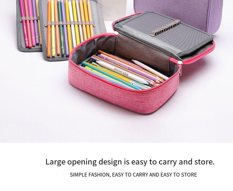 Waterproof pencil case 72-color large-capacity sketch pencil case stationery student storage pencil case