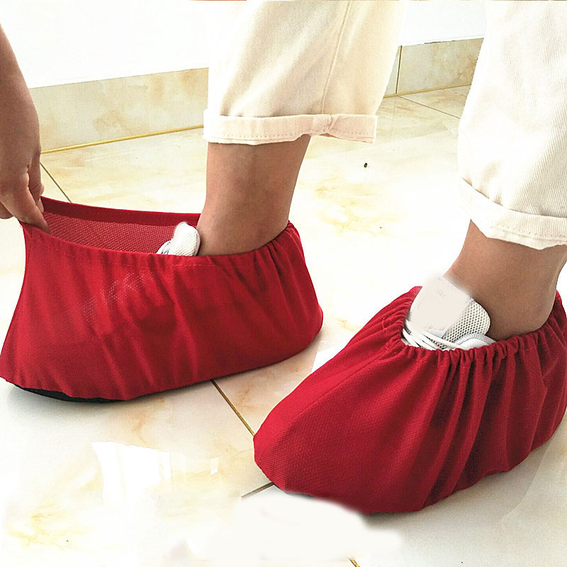 Couvre-chaussures réutilisables, antidérapants, lavables, pour le nettoyage de tapis de sol, couvre-chaussures de ménage, , 1 paire