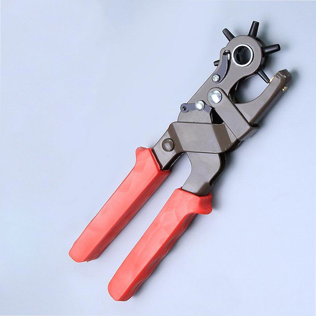 Heavy Duty Rotary Leather Hole Punch Set for Belts Straps Collars