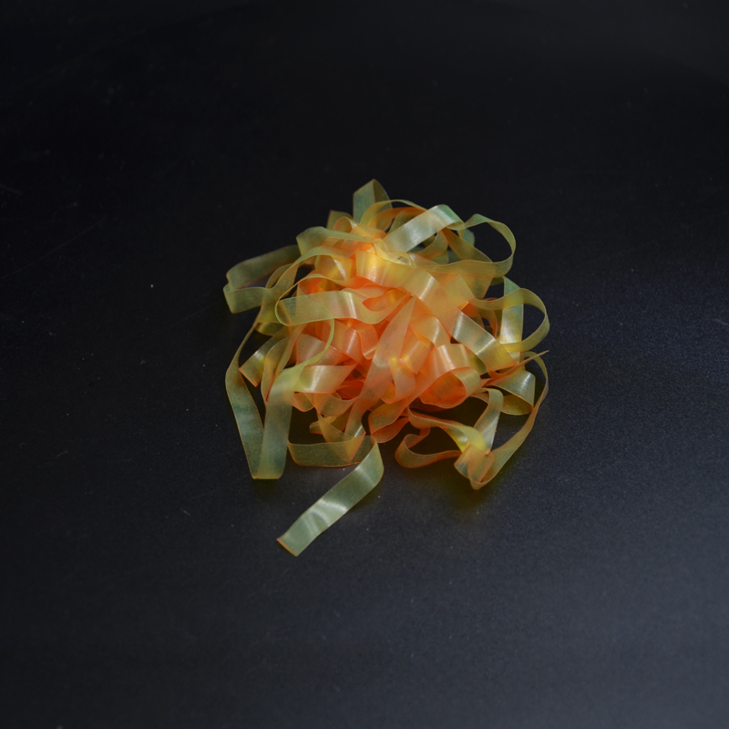 Tira de piel fina elástica de 4 metros y 8 colores para moscas ninfáticas, atado de moscas, materiales sintéticos de ancho de 6mm, envoltura de larva Caddis para camarones