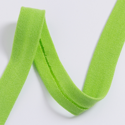 2cm organiske 100%  bomuldsbånd, bindebånd, foldet ginghambeklædning beklædning med håndlavet polstring, der syr tekstilbånd: Grøn