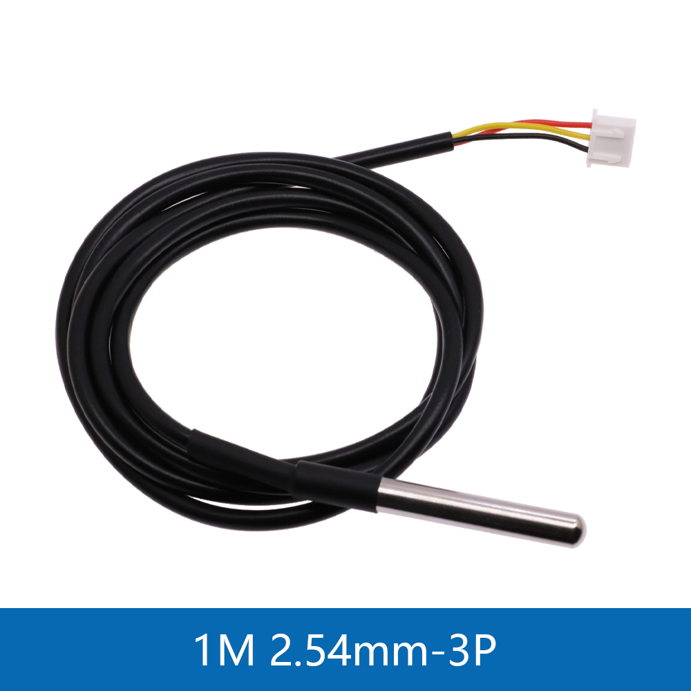 1M/2M/3M DS18B20 Stainless Steel Package Waterproof 1 Meter Temperature Probe Temperature Sensor 18b20 For Arduino Diy Kit: PURPLE
