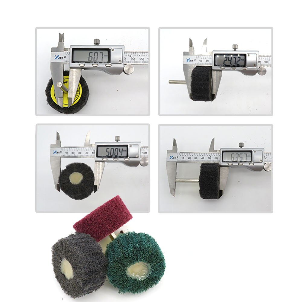 1-10Pcs 6mm Shank Flap Sanding Wheel 25×50mm Nylon Fiber Abrasive Scouring Buffing Polishing Wheel 240# 400# 800#