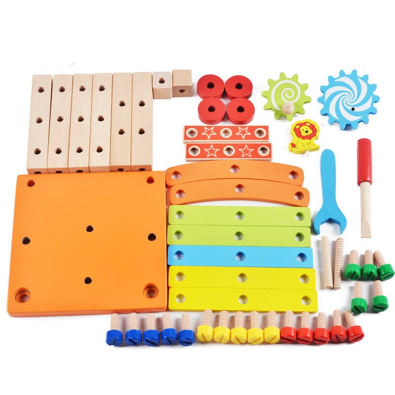 Hand-made Multifunctionele Assembleren Stoel Variabele Montage Tool Stoel kinderen Educatief Speelgoed leren speelgoed voor kinderen