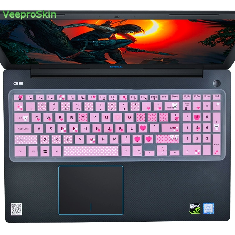 Laptop Notebook Silicone keyboard cover skin for Dell Inspiron I15 3567 3567 3559 3576 3583 3585 5566 5583 5584 15.6 inch