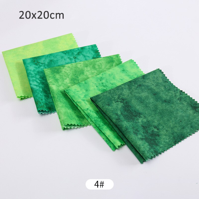 5 kpl/setti 20 x 20cm mukavaa puuvillakangasta monikäyttöinen kotitalouksiin tähtikuvioinen tilkkukangas pohjoismainen ompeluaskartelu: Vihreä