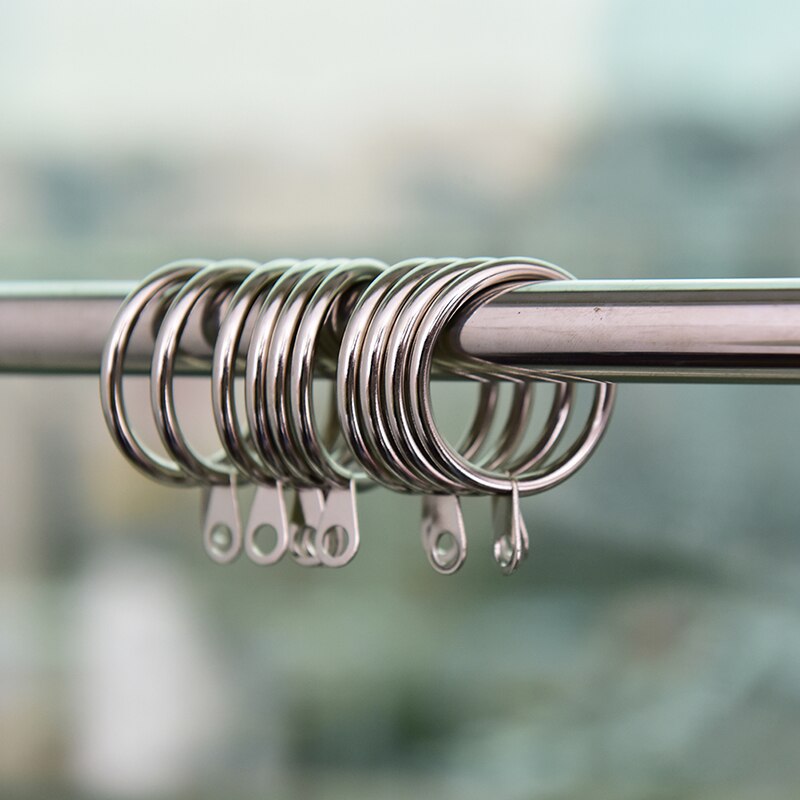 10 stück schwarze gardinenringe aus metall, aufhängeringe für gardinen und stangen, 8 größen: 30mm
