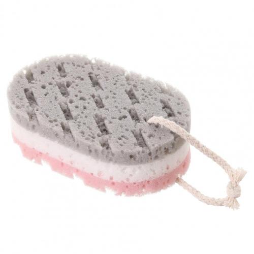 Scrub Sponges Water Absorption Quick Dry Deep Cleaning 3 Colors Cleaning Loofahs Sponge for Home Bathroom Products: Grey