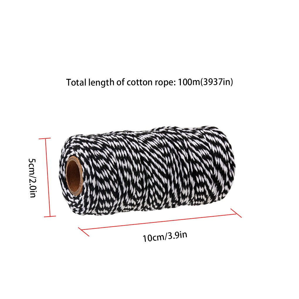 2mm Sewing Thread Sock Clothes Scarf Knitting Weaving DIY Sewing Tools Cotton Line Spool 100 Meter Anti-wear Sewing Accessories