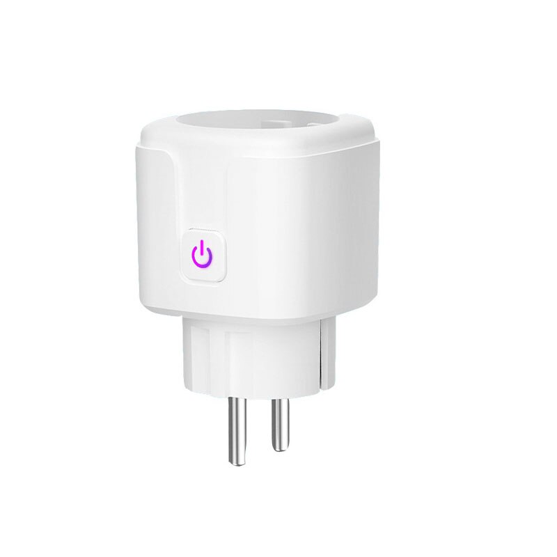 16A EU Tuya Smart Wifi Power Plug with Power Monitor Smart Home Wifi Wireless Socket Outlet Via Smart Life APP Works with Alexa