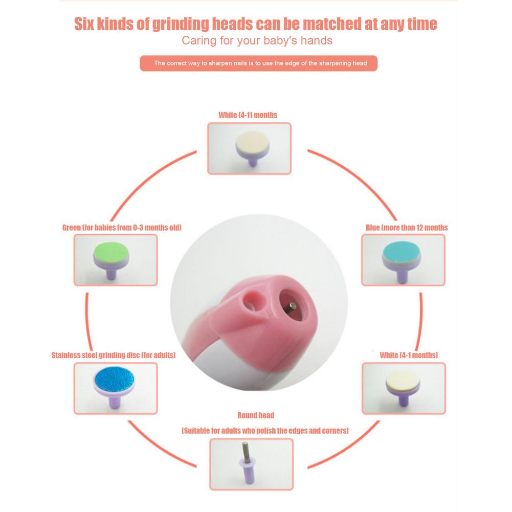 Elektrische Baby Nagel Trimmer einstellen Pflege trimmen Bausatz Mit Nagel Schermaschinen Baby Nagel Haarschneidemaschine Manikübetreffend einstellen Baby Neugeborene Baby Pflege Bausatz