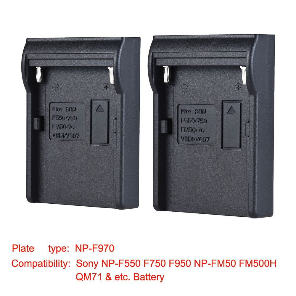 Andoer 2Pcs NP-FZ100/NP-FW50 Batterij Plaat Voor Neweer Andoer Dual/Vier Kanaals Batterij Lader Voor Sony A7III a9 A7RIII A7SIII: Option C
