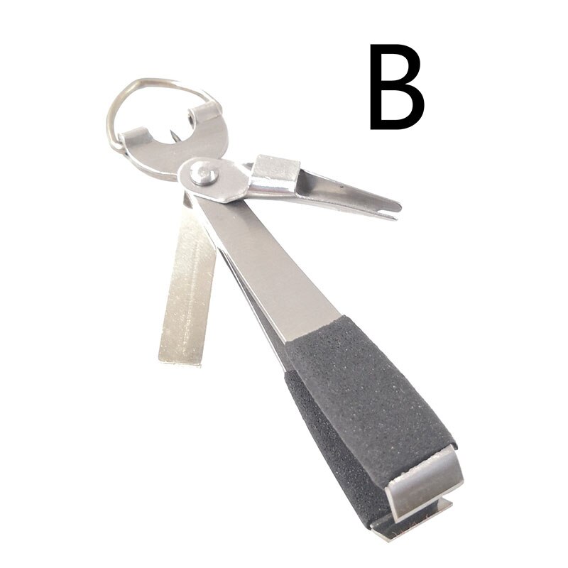 1 stk fiskeri rustfrit stål nipper line cutter klipper krog øjenrens hurtig knudeværktøj krogsliber fluebindingsværktøj grej: B