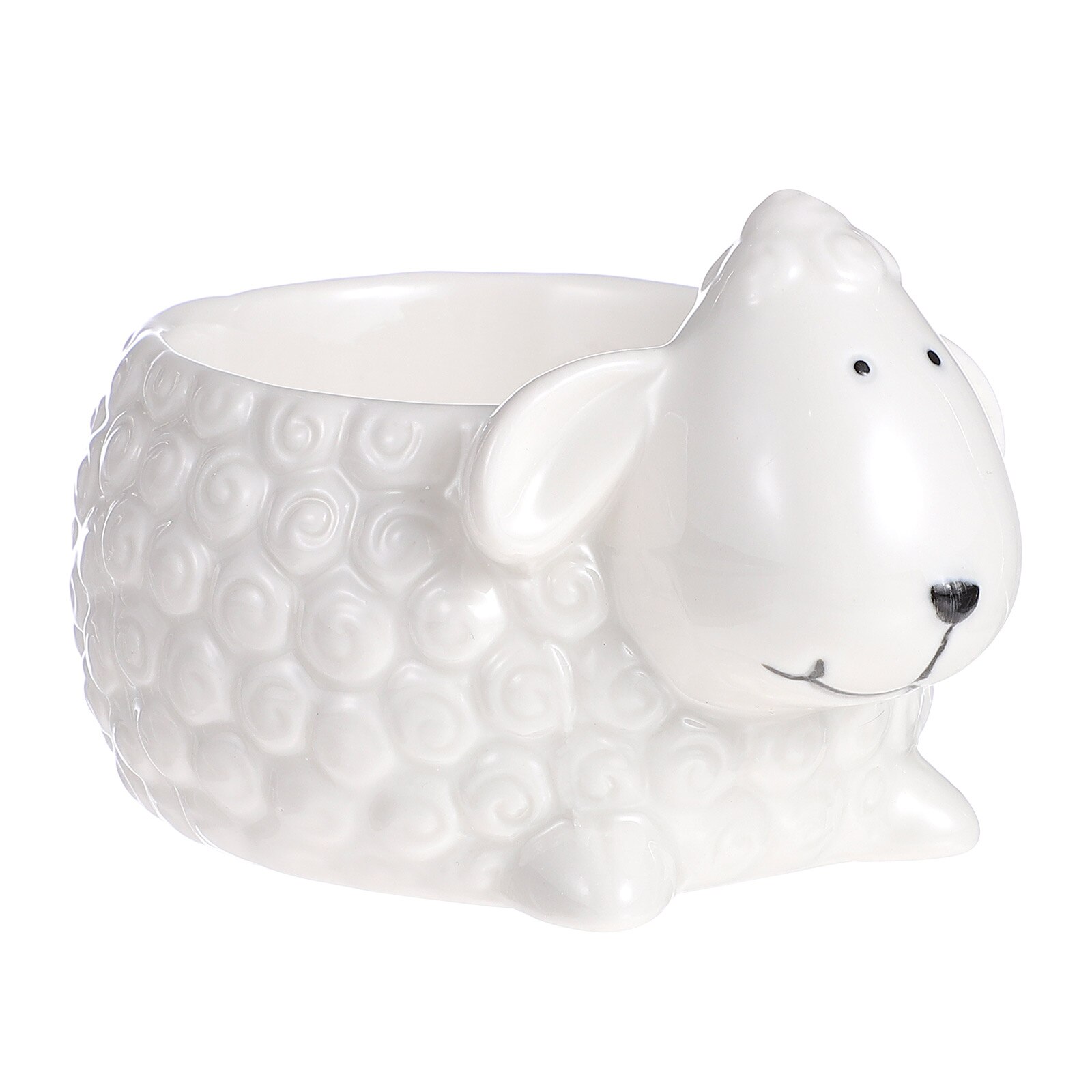 1pc Ceramic Dessert Bowl Breakfast Sushi Bowl Ceramic Food Dish for Home: White-2