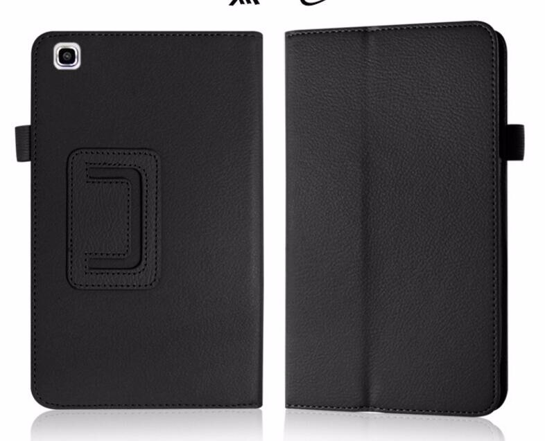 Case voor Samsung Galaxy Tab 3 8.0 T310 T311 Lederen Tablet Gevallen voor Samsung Galaxy Tab3 SM-T310 8 Cover Stand beschermende Shell: black