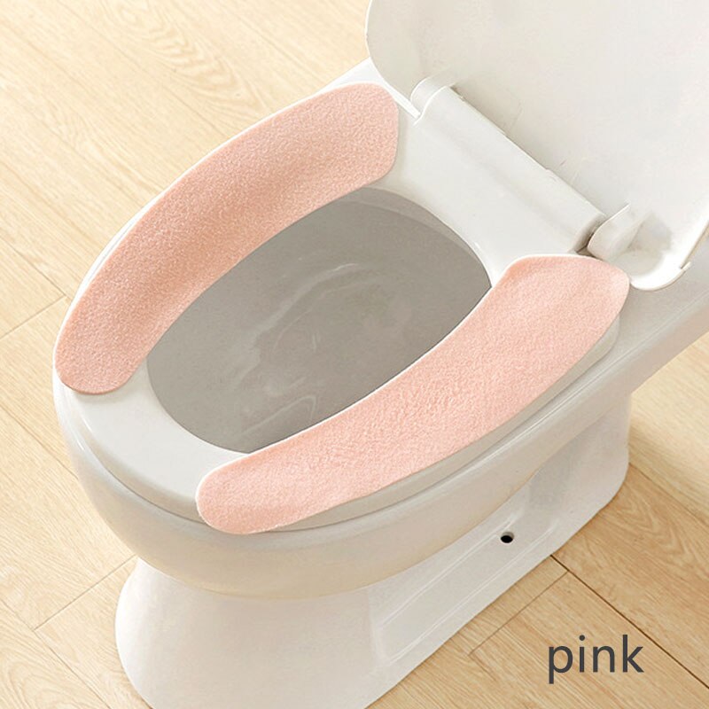 Naklejki robić toalety pokrowiec na deskę sedesową przenośny zmywalny 2 szt. Mata toaletowa nadaje się robić krojenia akcesoria łazienkowe: Różowy