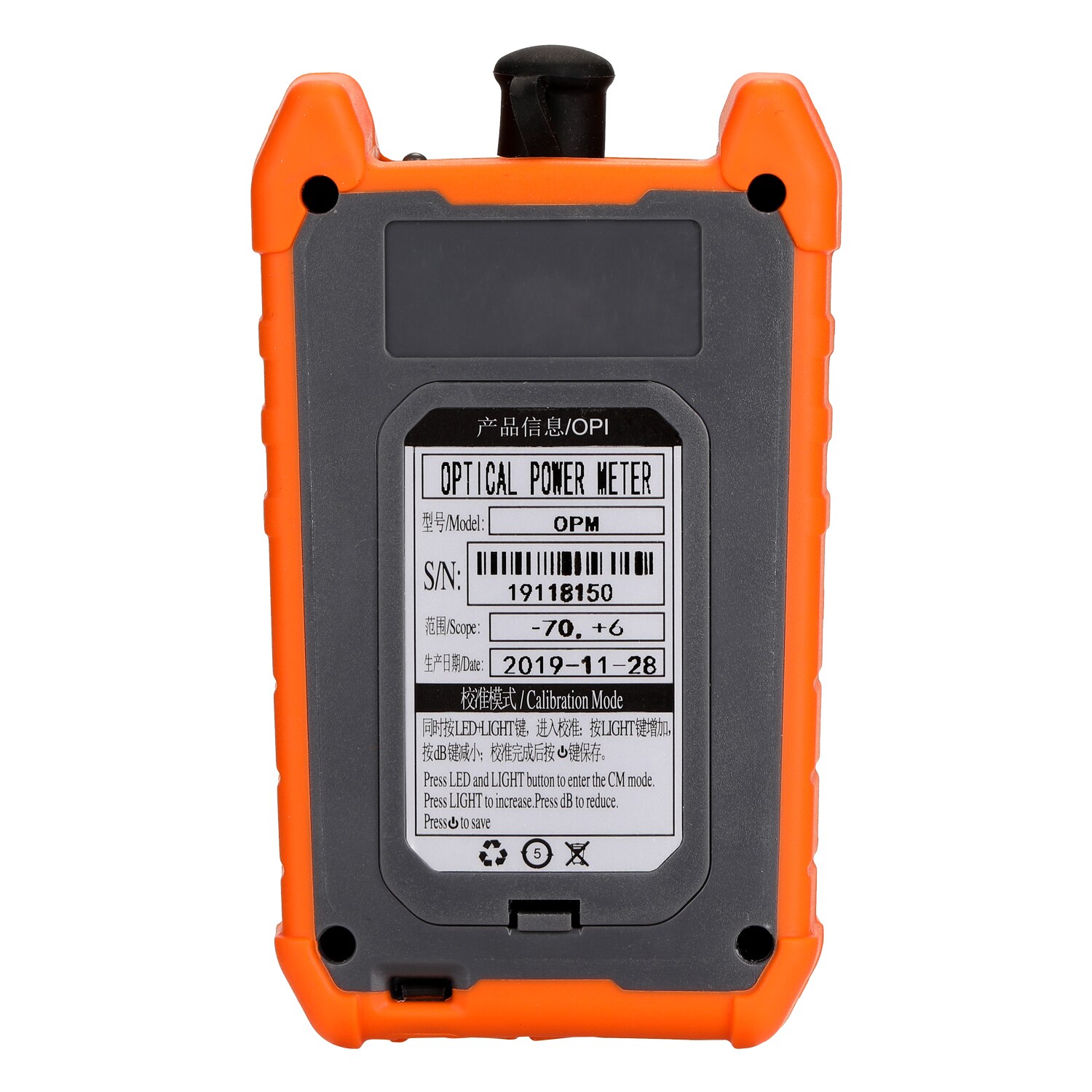 Portable Mini Fiber Optical Power Meter 8 Wavelengths with LED Light Network Cable Tester FTTH Fiber Optic Cable Tester