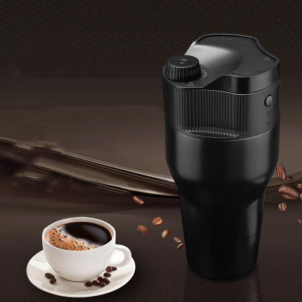 Mini automatisk kaffemaskin rese usb bärbar återanvändbar espresso kaffemugg resa kcup filter kapsel kaffebryggare