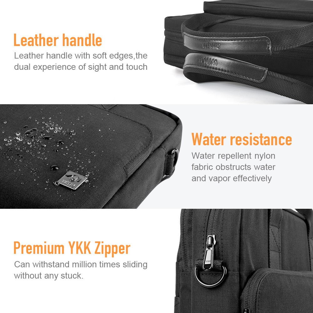 Wiwu laptop messenger bag for macbook pro 16 tommer vanntett laptop bag veske for macbook pro 13 notebook bag for macbook air 13