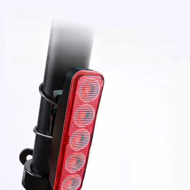 Fahrradrücklicht mit blinkfunktion, 5 leds, usb-aufladbar, ipx5 wasserdicht, mountainbike-rücklicht, fahrradzubehör