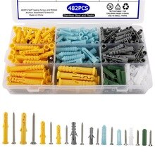 With Tapping Screws Self Tapping Screw 482pcs 8.66x4.72x1.57 Inch Assorted