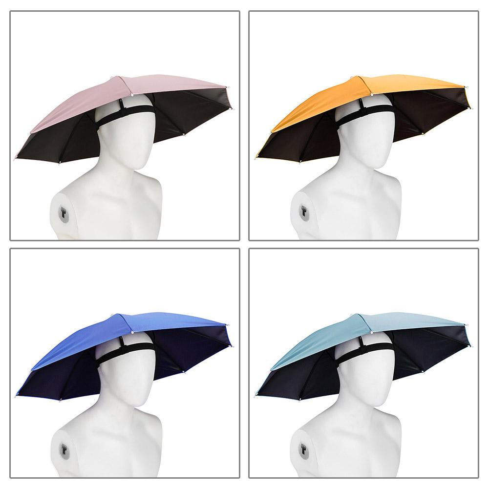 Sombrero de sombrilla portátil para exteriores, sombrilla de pesca impermeable, sombreros universales para el sol, Camping, playa, sombreros plegables