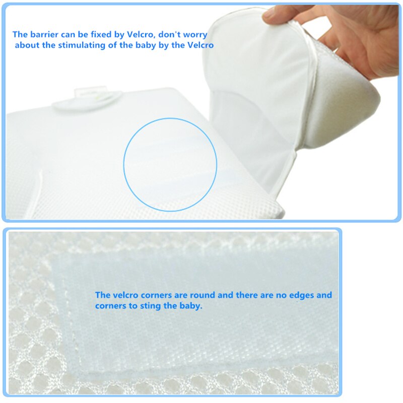 Comfortable Cotton Anti-roll Pillow Sleeping Bed Newborn Positioner Babies Sleep Safely Child Head Fixation Positioner Pillow