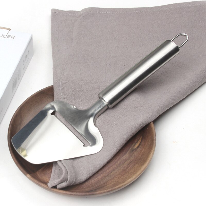 Trancheuse à fromage en acier inoxydable d&#39;argent, outil de cuisine, portionneuse à beurre, éplucheur, idéal pour coupes culinaires,