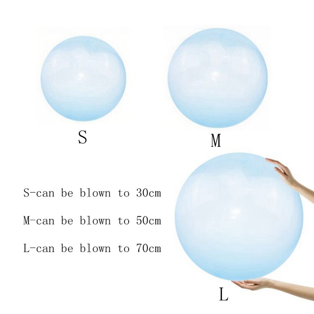 Bubble Ball Inflatable Children Outdoor Soft Air Water Filled BalloonToy Stretch Beach Kid Interactive Summer Party