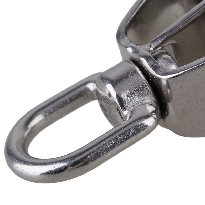 304 Rvs M15 Dubbele Katrol Blok Voor Wire Rope Chain Tractie Wiel Set Van 5